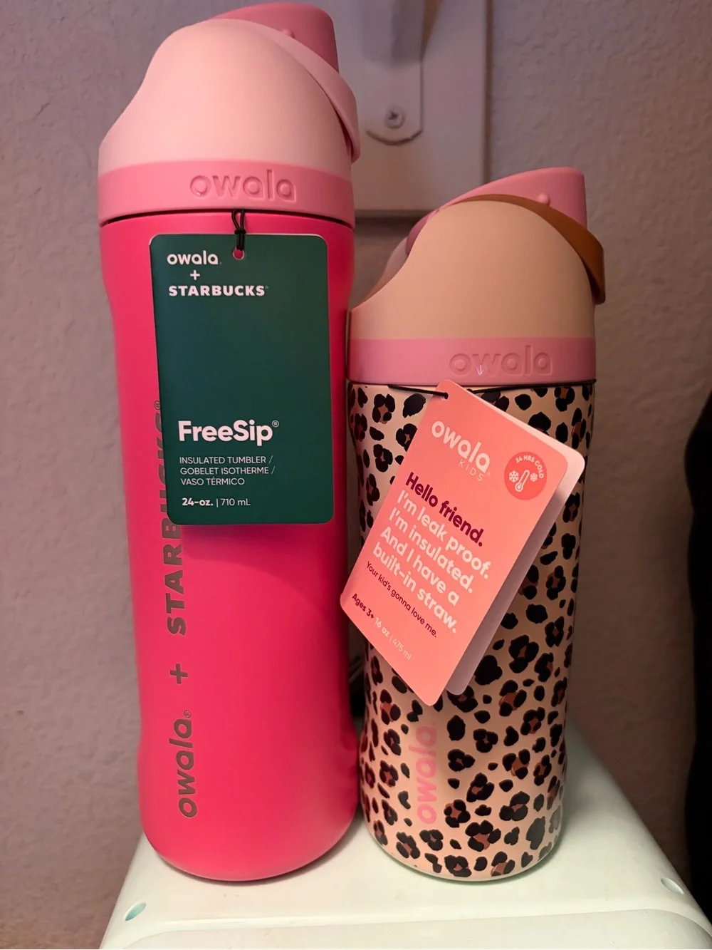 owala Pink Insulated FreeSip Tumbler - Starbucks Collaboration